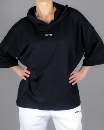 Hanorac oversize Stryct dama negru